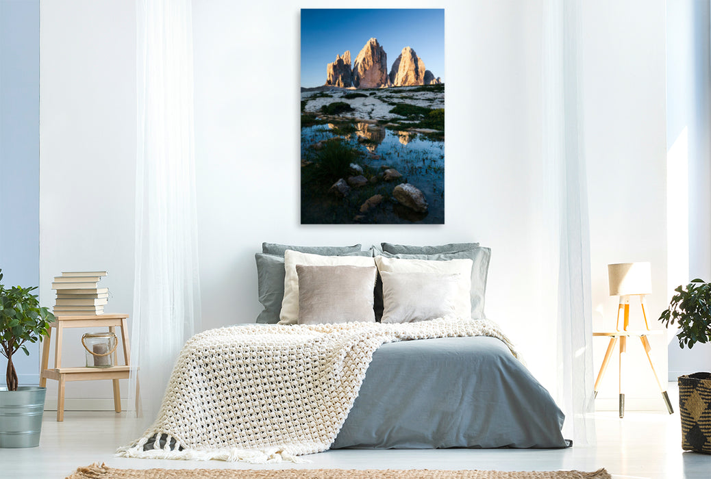 Premium textile canvas Premium textile canvas 80 cm x 120 cm high A motif from the Dolomites calendar - journey to discover the pale mountains 