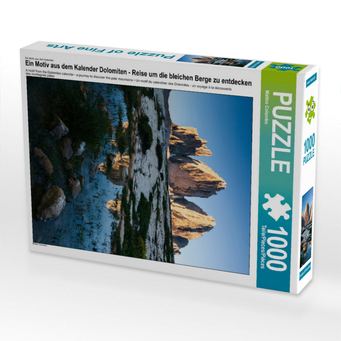 Ein Motiv aus dem Kalender Dolomiten - Reise um die bleichen Berge zu entdecken 1000 Teile Puzzle hoch - CALVENDO Foto-Puzzle'