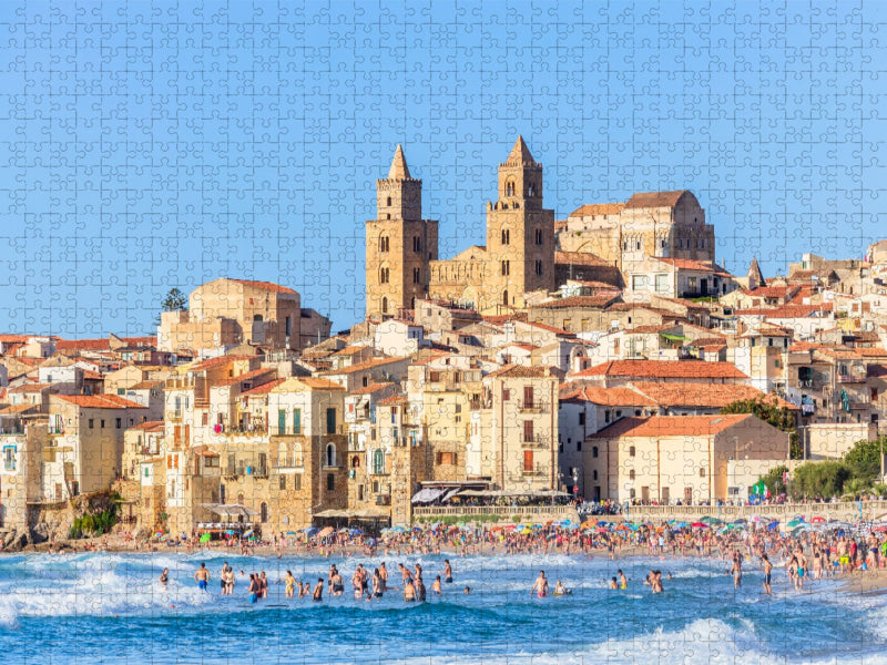 Kathedrale Santissimo Salvatore in Cefalù - CALVENDO Foto-Puzzle'