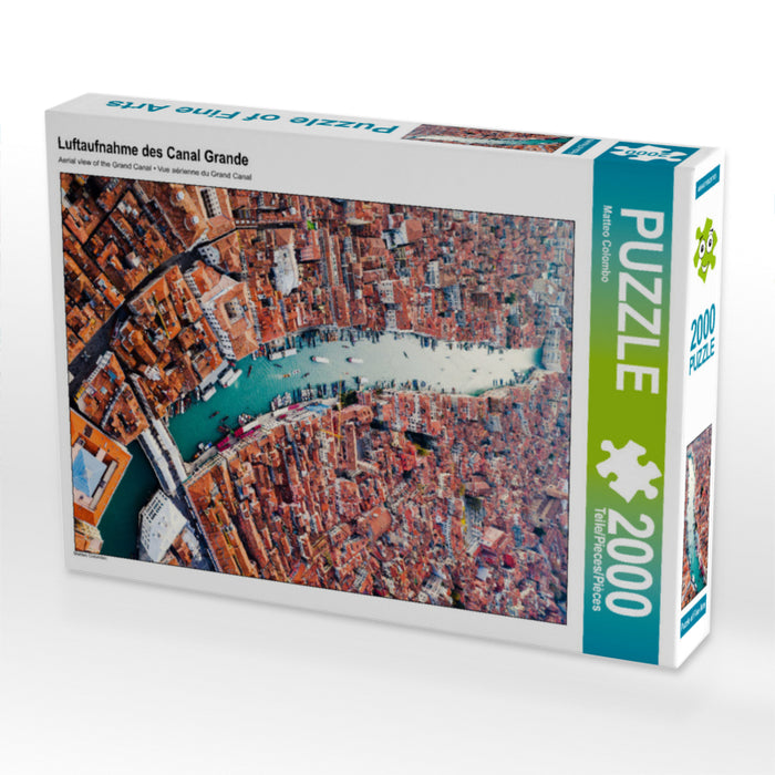 Luftaufnahme des Canal Grande 2000 Teile Puzzle hoch - CALVENDO Foto-Puzzle'