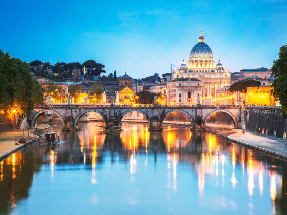 Tiber und Vatikan - Rom - CALVENDO Foto-Puzzle'