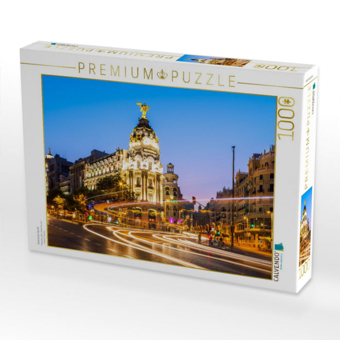 Madrid bei Nacht - CALVENDO Foto-Puzzle'