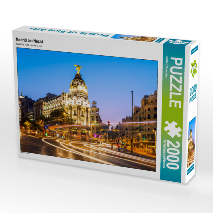 Madrid at night - CALVENDO photo puzzle 