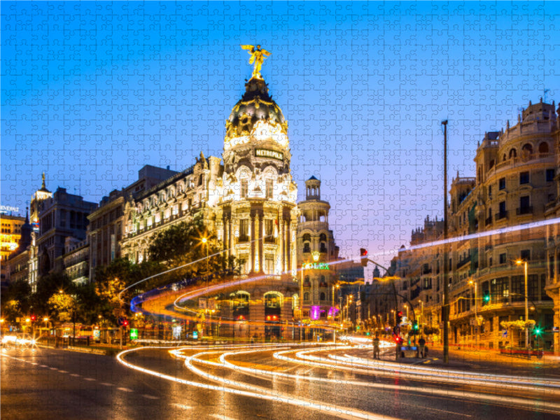 Madrid at night - CALVENDO photo puzzle 