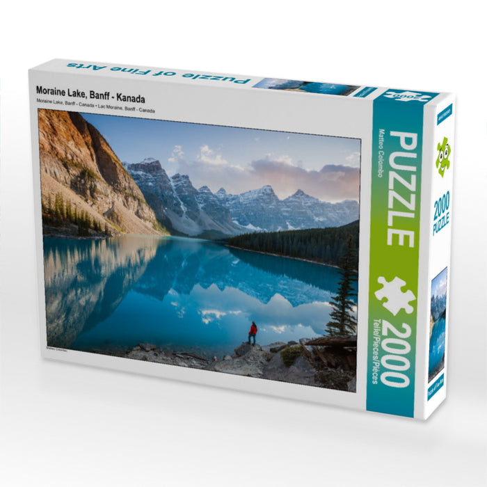 Moraine Lake, Banff - Kanada 2000 Teile Puzzle quer - CALVENDO Foto-Puzzle'