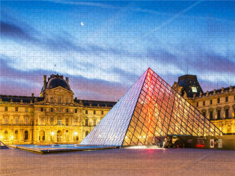 La Pyramide du Louvre - Puzzle photo CALVENDO 