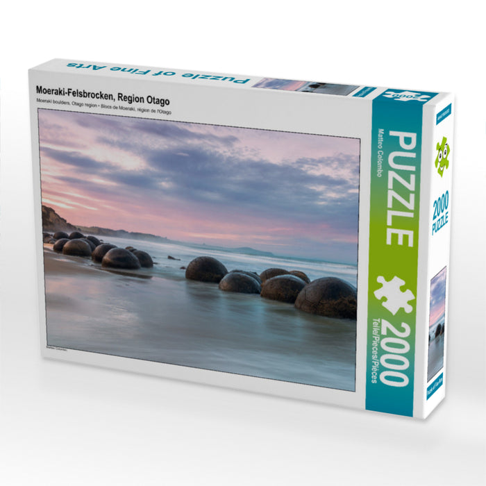 Moeraki-Felsbrocken, Region Otago 2000 Teile Puzzle quer - CALVENDO Foto-Puzzle'