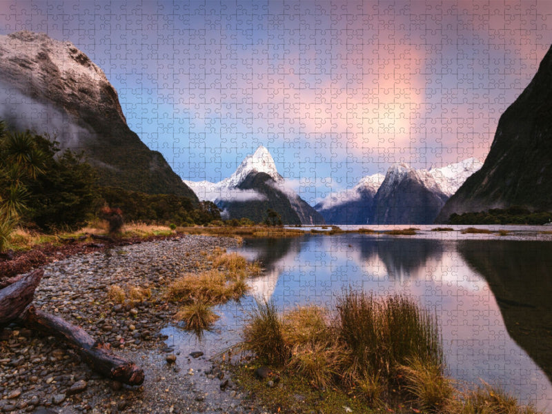 Milford Sound, Fjordland-Nationalpark - CALVENDO Foto-Puzzle'