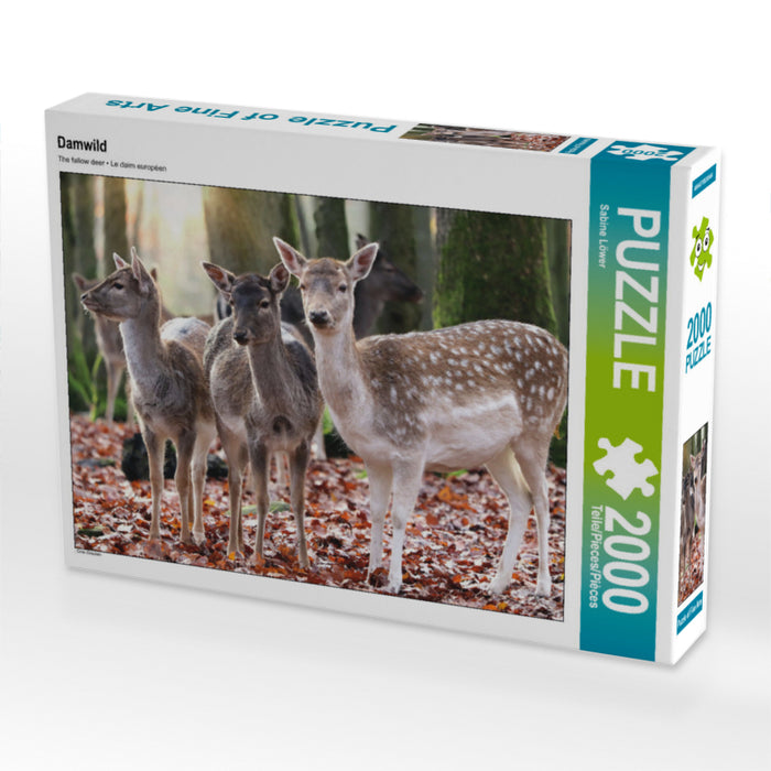Damwild 2000 Teile Puzzle quer - CALVENDO Foto-Puzzle'