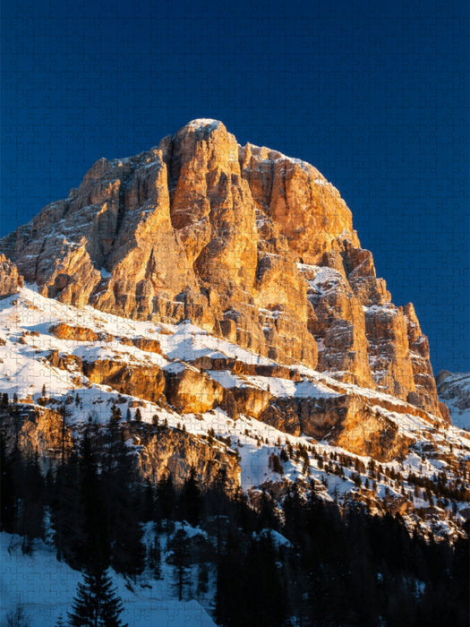 Erstes Licht auf Tofana di Rozes - CALVENDO Foto-Puzzle'