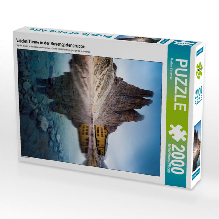 Vajolet-Türme in der Rosengartengruppe 2000 Teile Puzzle hoch - CALVENDO Foto-Puzzle'