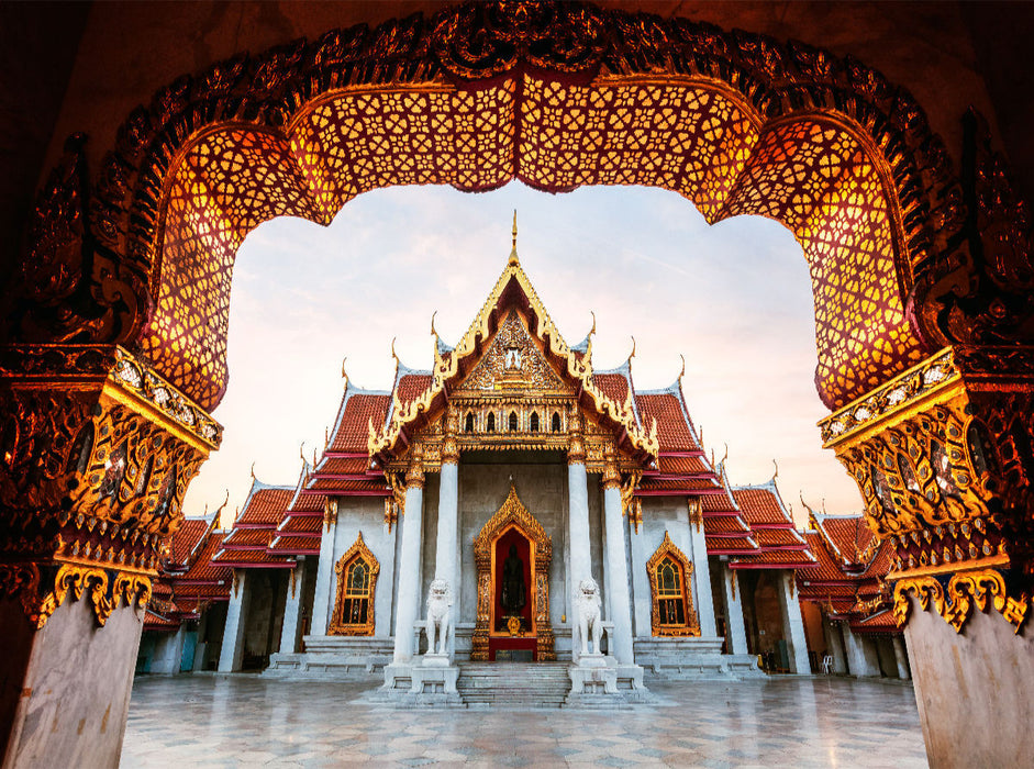 Wat Benchamabophit - Bangkok - Thaïlande - Puzzle photo CALVENDO 