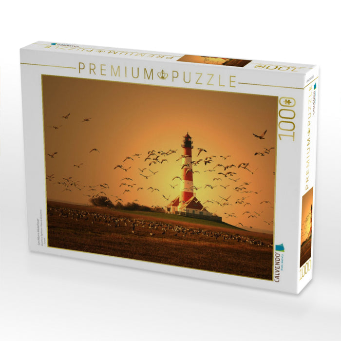 Leuchtturm Westerhever - CALVENDO Foto-Puzzle'