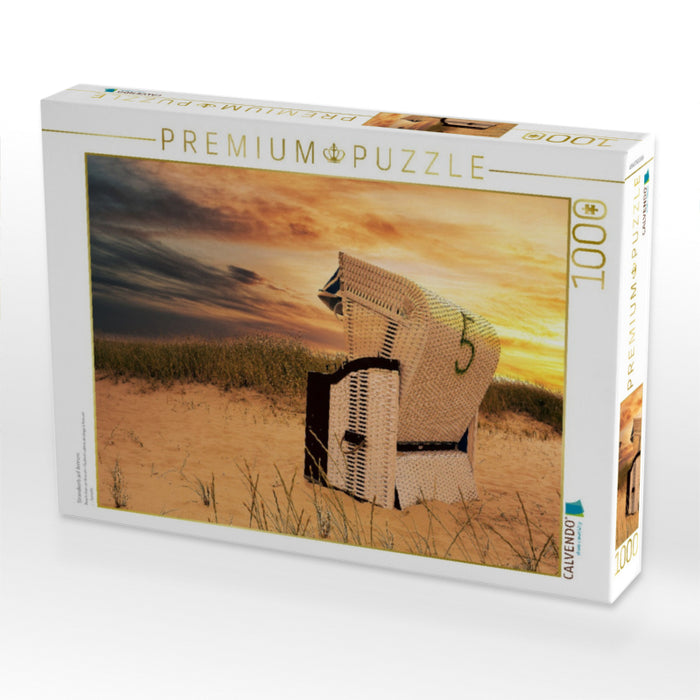 Strandkorb auf Amrum - CALVENDO Foto-Puzzle'