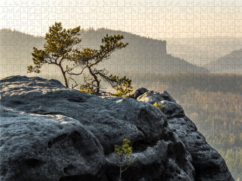Gohrisch in der Sächsischen Schweiz 2000 Teile Puzzle quer - CALVENDO Foto-Puzzle'