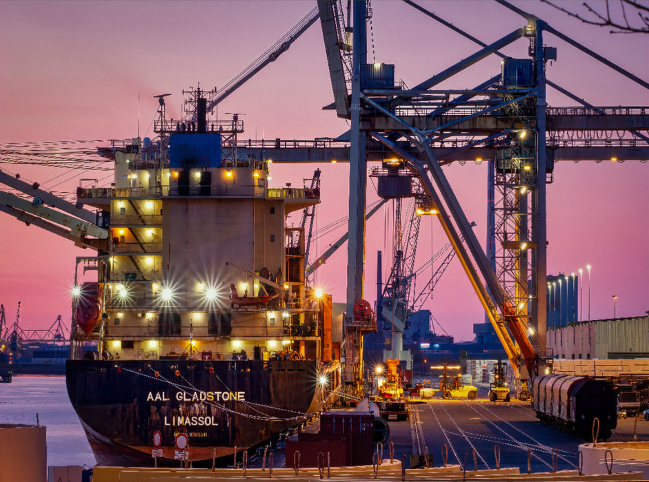 Neustädter Hafen Bremen 2000 Teile Puzzle quer - CALVENDO Foto-Puzzle'