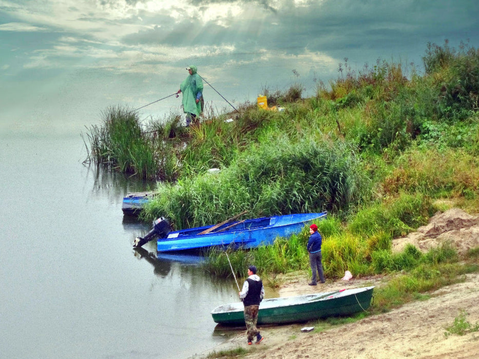 Angelpartie im Regen - CALVENDO Foto-Puzzle'