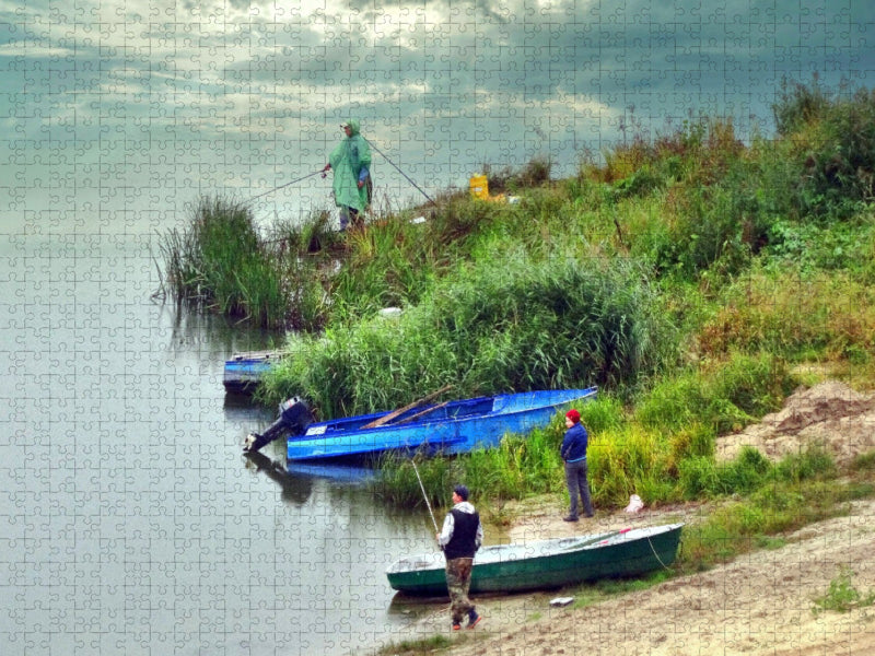 Angelpartie im Regen - CALVENDO Foto-Puzzle'