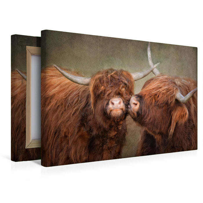 Premium Textil-Leinwand Kiss me Kate
