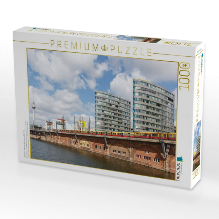 Berliner S-Bahn an der Jannowitzbrücke - CALVENDO Foto-Puzzle'