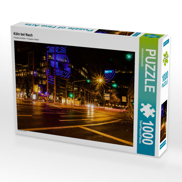 Köln bei Nach 1000 Teile Puzzle quer - CALVENDO Foto-Puzzle'