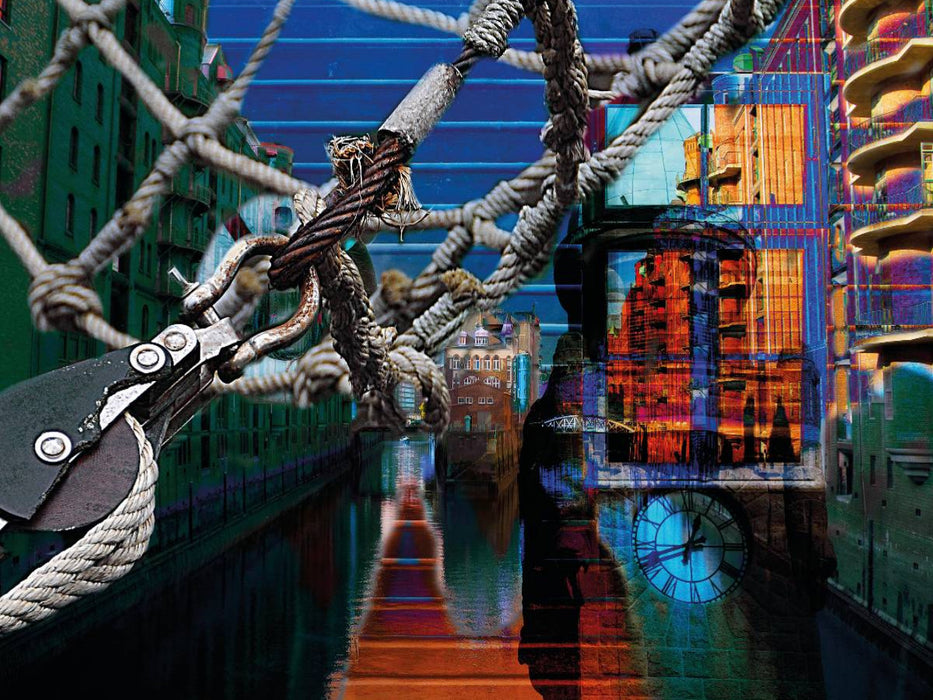 Im Netz von Hamburg - CALVENDO Foto-Puzzle'