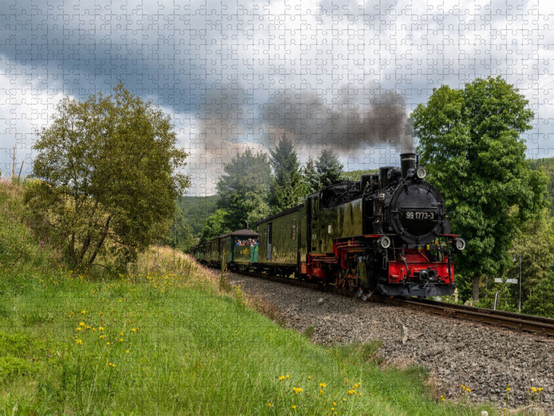 Die Fichtelbergbahn - CALVENDO Foto-Puzzle'