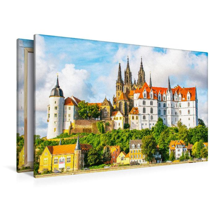 Premium Textil-Leinwand Albrechtsburg