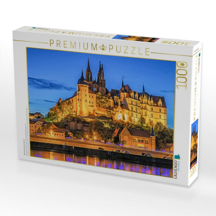 Albrechtsburg bei Nacht - CALVENDO Foto-Puzzle'