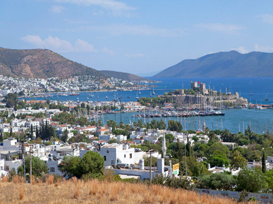 Burg und Yachthafen, Bodrum - CALVENDO Foto-Puzzle'
