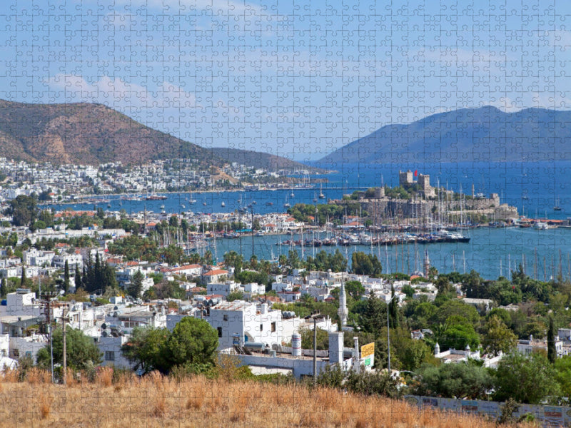 Burg und Yachthafen, Bodrum - CALVENDO Foto-Puzzle'