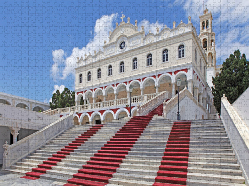 Kirche Panagia Evangelistria, Tinos-Stadt, Insel Tinos - CALVENDO Foto-Puzzle'