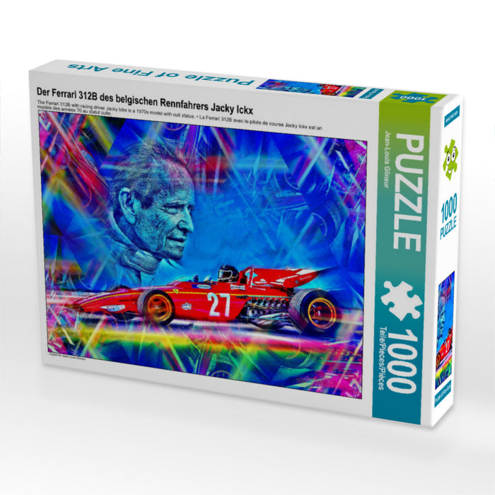 Der Ferrari 312B des belgischen Rennfahrers Jacky Ickx 1000 Teile Puzzle quer - CALVENDO Foto-Puzzle'