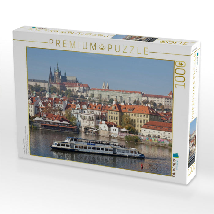 Prager Burg und Moldau - CALVENDO Foto-Puzzle'