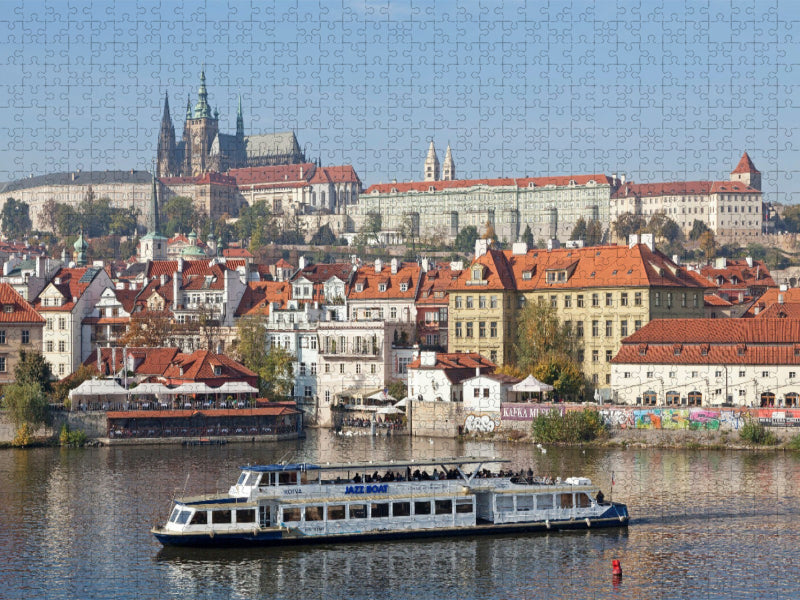 Prager Burg und Moldau - CALVENDO Foto-Puzzle'