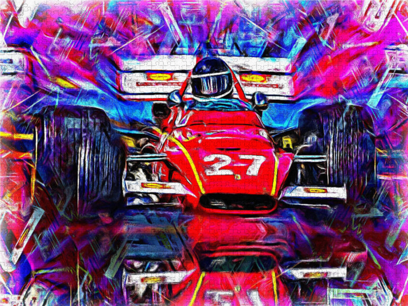 Ferrari 312B, gefahren von Jacky Ickx 1000 Teile Puzzle quer - CALVENDO Foto-Puzzle'