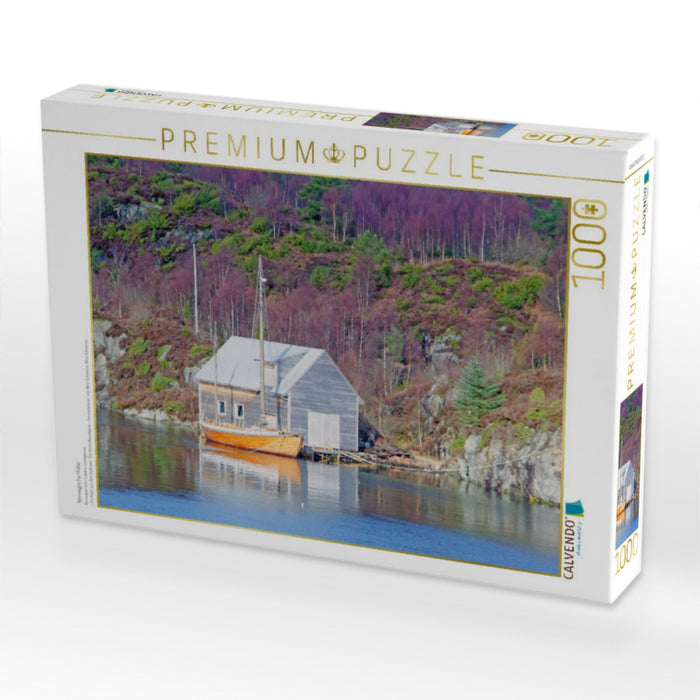 Norwegische Hütte - CALVENDO Foto-Puzzle'
