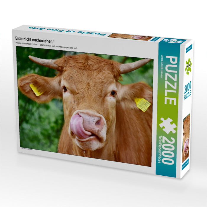 Bitte nicht nachmachen ! 2000 Teile Puzzle quer - CALVENDO Foto-Puzzle'