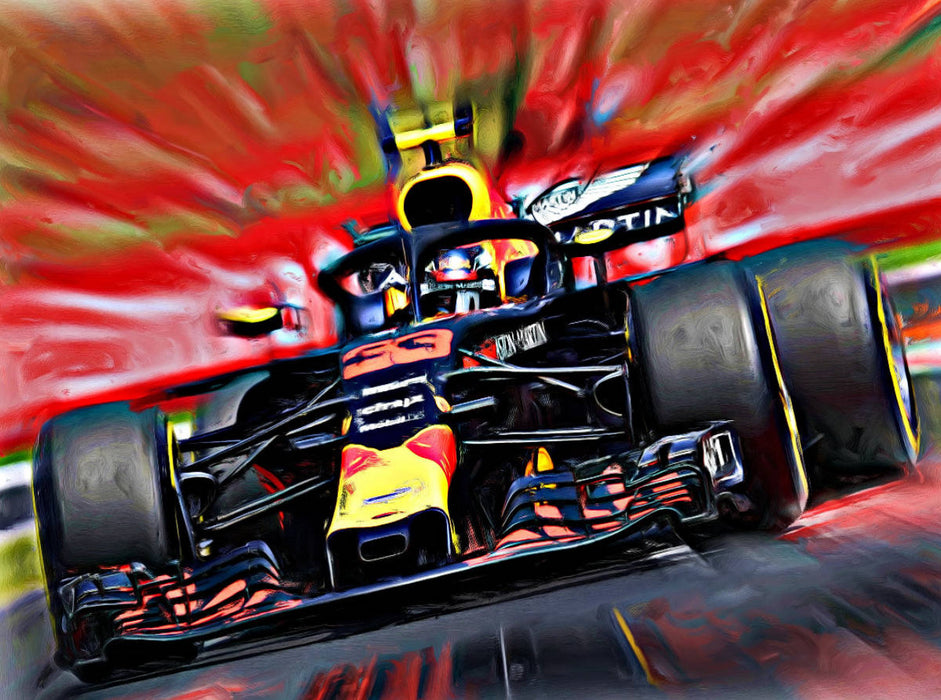 The Dutchman Max Verstappen is driving at the same high level as record world champion Lewis Hamilton. - CALVENDO photo puzzle 