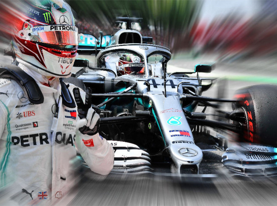 Champion Lewis Hamilton 2000 Teile Puzzle quer - CALVENDO Foto-Puzzle'