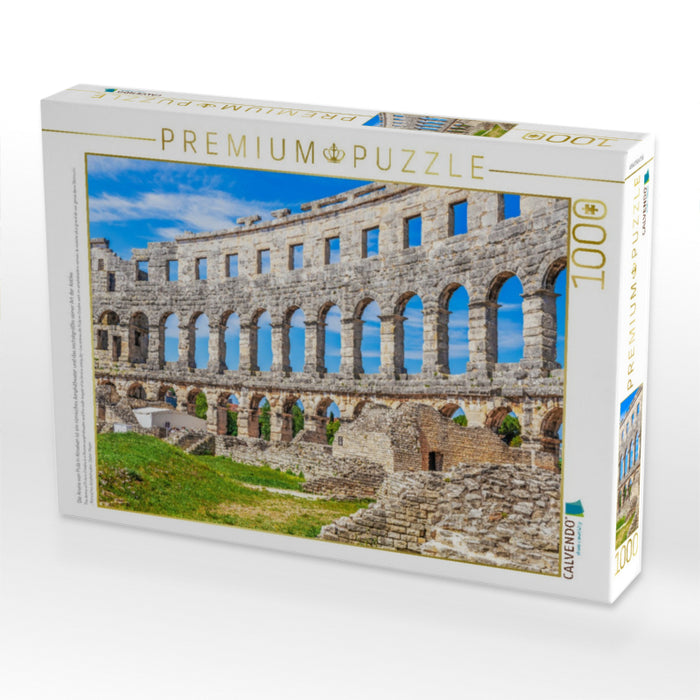 Die Arena von Pula in Kroatien ist ein römisches Amphitheater und das sechstgrößte seiner Art der Antike - CALVENDO Foto-Puzzle'