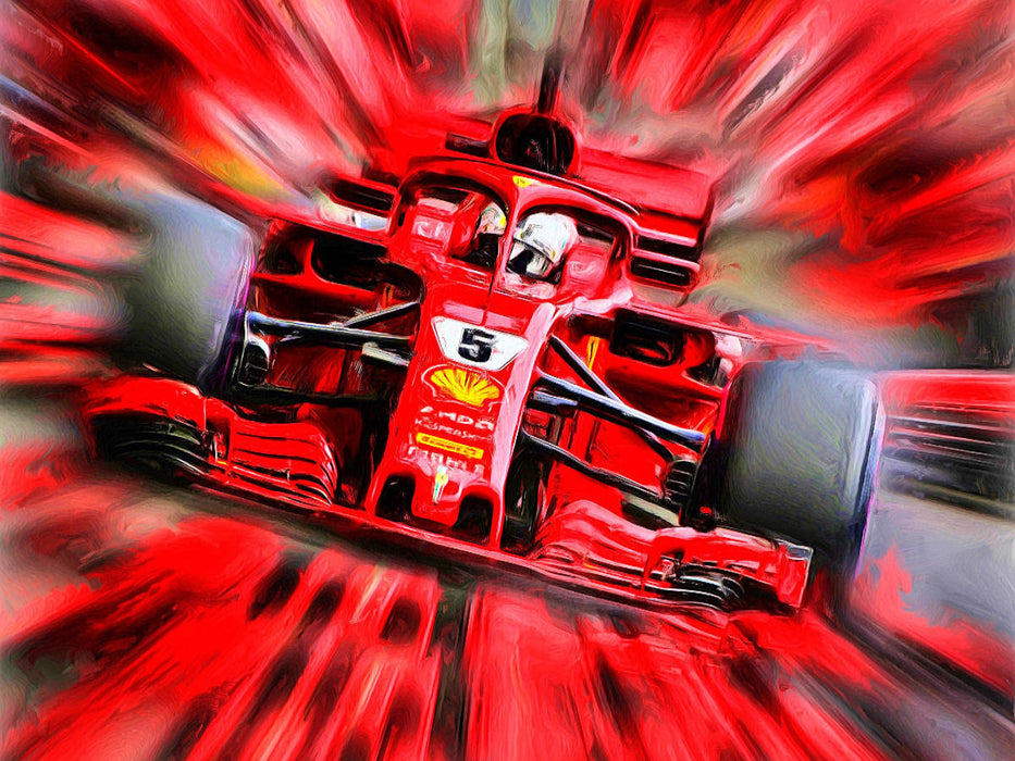 Noch mehr Italo-Power: der Deutsche Sebastian Vettel jagt die Rekorde des legendären "Schumi". - CALVENDO Foto-Puzzle'