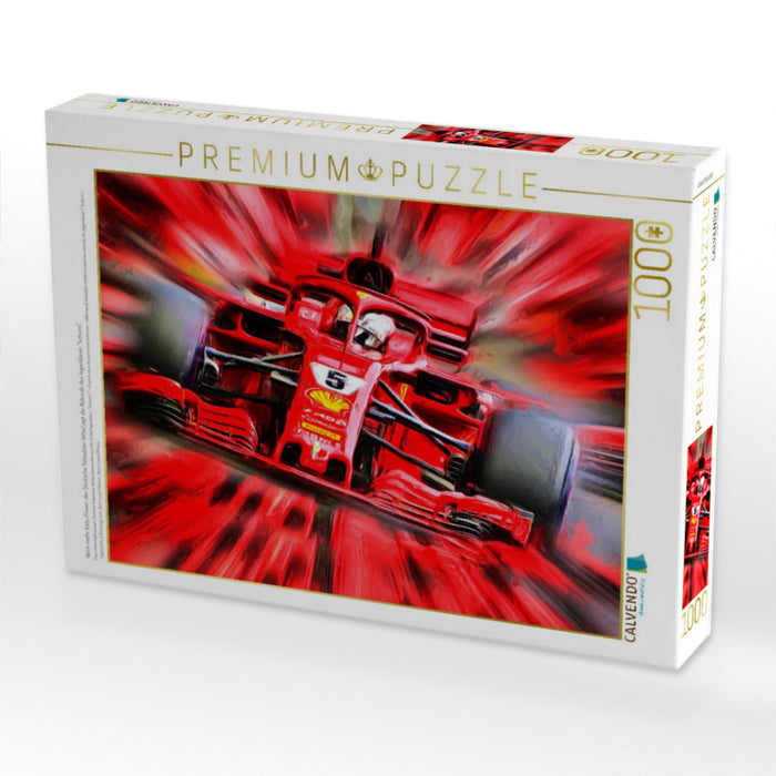 Noch mehr Italo-Power: der Deutsche Sebastian Vettel jagt die Rekorde des legendären "Schumi". - CALVENDO Foto-Puzzle'