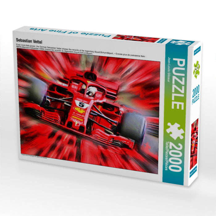 Sebastian Vettel 2000 Teile Puzzle quer - CALVENDO Foto-Puzzle'