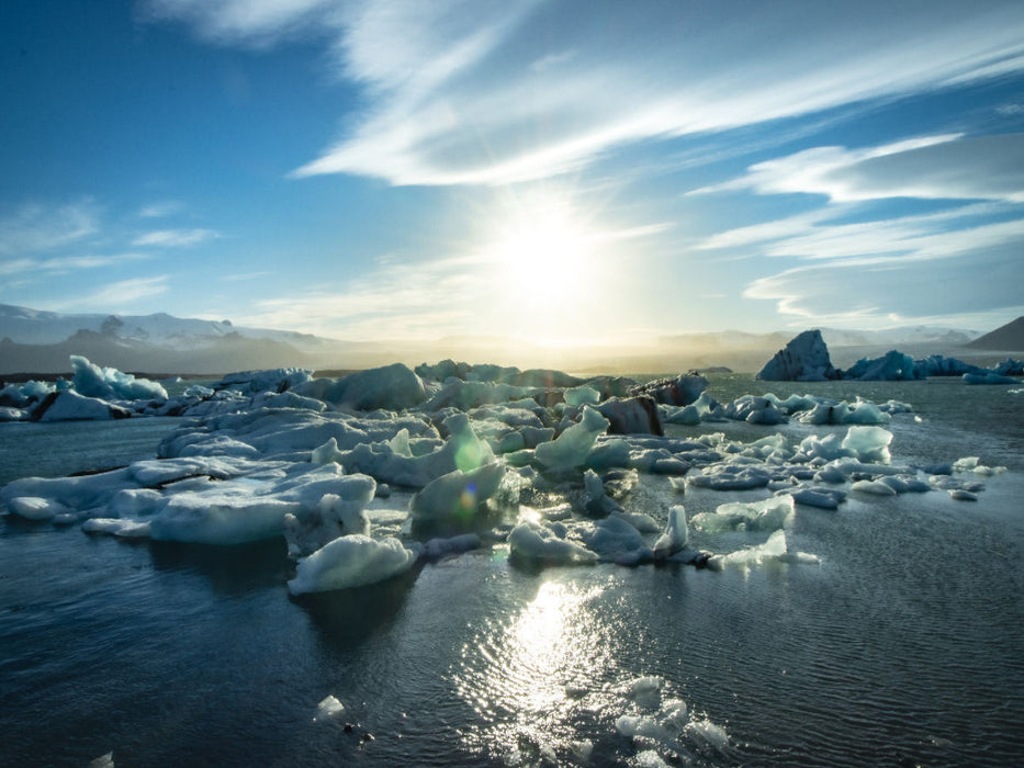 Jökulsarlon im Abendlicht - CALVENDO Foto-Puzzle'