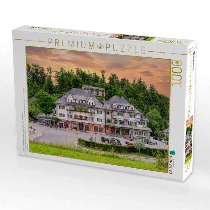 Blick auf die Alpseestraße in Hohenschwangau am Alpsee - CALVENDO Foto-Puzzle'