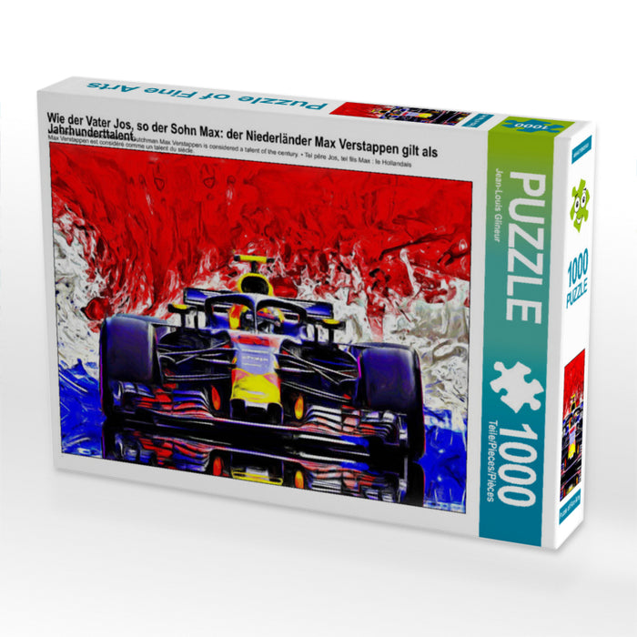 Wie der Vater Jos, so der Sohn Max: der Niederländer Max Verstappen gilt als Jahrhunderttalent. 2000 Teile Puzzle quer - CALVENDO Foto-Puzzle'