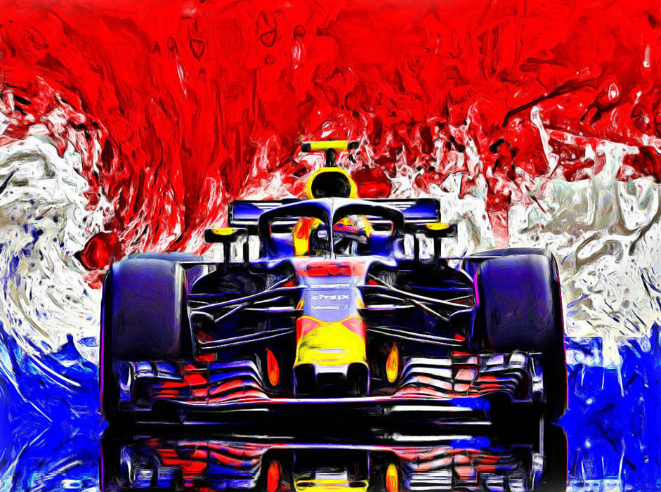 Wie der Vater Jos, so der Sohn Max: der Niederländer Max Verstappen gilt als Jahrhunderttalent. 2000 Teile Puzzle quer - CALVENDO Foto-Puzzle'