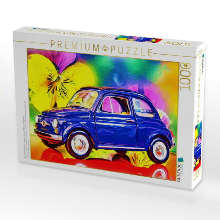 Der Fiat Nuova 500 aus Italien wurde von 1957 bis 1975 gebaut. - CALVENDO Foto-Puzzle'