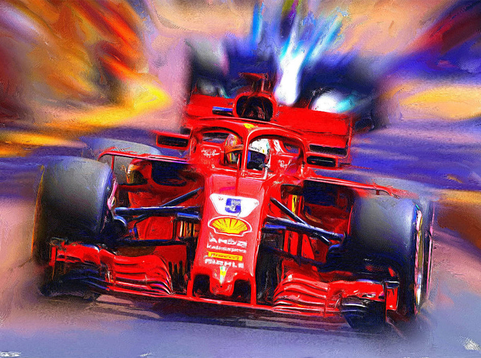 Sebastian Vettel 2000 Teile Puzzle quer - CALVENDO Foto-Puzzle'